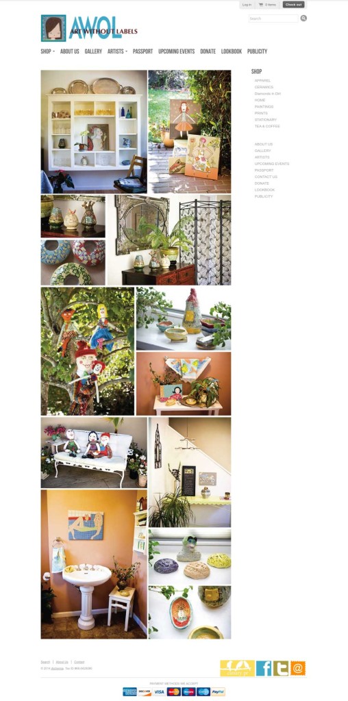 Art WithOut Labels Web Page