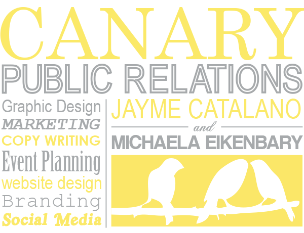 Canary Public Relations Note Card