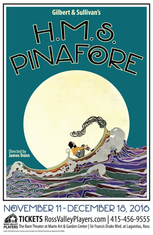 H.M.S. PInafore Poster - Ross Valley Players