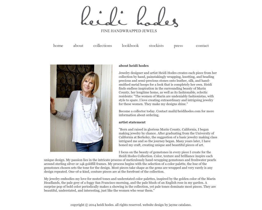 Heidi Hodes Webpage